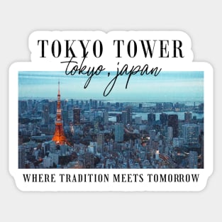 Tokyo Tower Tokyo Japan Sticker